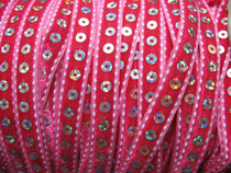 fluweelband met hologrampailletten