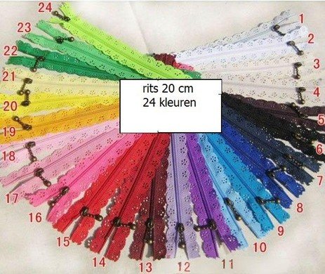 ritsen met kanten rand