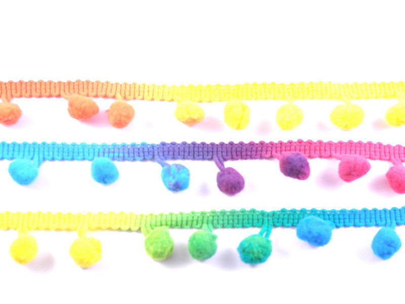 bolletjesband en minipomponband