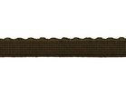elastiek met schulprandje 12 mm breed, donkerbruin
