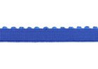 elastiek met schulprandje 12 mm breed, blauw