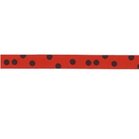 stippenband rood/zwart