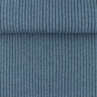  boordstof jeansblauw rib