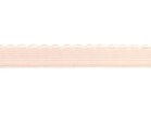 elastiek met schulprandje 12 mm breed, zacht zalmroze