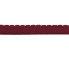 elastiek met schulprandje 12 mm breed, bordeaux-rood