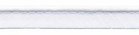 paspelband wit met 4 mm dik koord