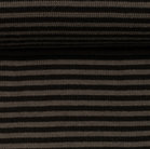 Andy: boordstof zwart/taupe-grijs gestreept