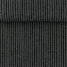  boordstof donkergrijs gem&ecirc;leerd rib