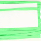 lichtgroen veterband oftewel plat koord 9 mm breed, dubbeldik 