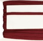 bordeaux rood veterband oftewel plat koord 9 mm breed, dubbeldik 