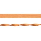 terra-caramel: omvouwelastiek 2 cm breed met een mooie structuur