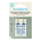 Schmetz stretch twin 2 naalden in e&eacute;n doosje:  4.0/75