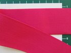 taille-elastiek 4 cm breed: effen fuchsia /HALVE METER