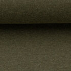 Antje, boordstof  melange donker legergroen