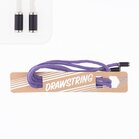 dubbelgeweven koord met vaste koordstoppers: lavendel