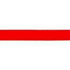 taille-elastiek 2,5 cm breed: rood / HALVE METER