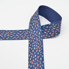 taille-elastiek 4 cm breed: dino&#039;s op legergroen /HALVE METER