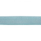 taille-elastiek 4 cm breed: turquoise gem&ecirc;leerd / HALVE METER