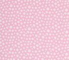  Karla: roze boordstof met ingeweven witte noppen