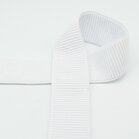 rib-elastiek 5 cm breed: wit/HALVE METER