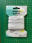  elastiek 3 meter wit/ 10 mm breed