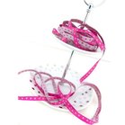 smal sterrenband, fuchsia/zilver