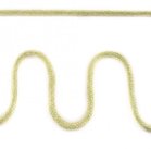 Koord 5 mm gevlochten katoenen koord, gem&ecirc;leerd lichtgroen