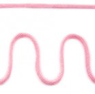 Koord 5 mm gevlochten katoenen koord, gem&ecirc;leerd roze