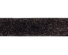 glitterband 25 mm, zwart