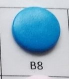 kleine snaps fel blauw MAT /B8M16