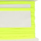 neon geel veterband oftewel plat koord 9 mm breed, dubbeldik 