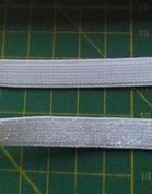 wit elastiek met glitterdraad