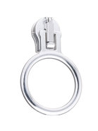 runnertje zilverkleurig 4mm met grote ring