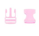  klikgesp roze kunststof 25 mm