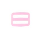 schuifgesp kunststof 25 mm roze