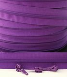 rits aan de meter, paars 4mm