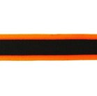 broekstreep band 2,5 cm breed: zwart met neonoranje
