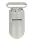 bretelclip, kunststof speenkoordclip grijs (nog 1-tje)