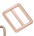  schuifgesp ros&eacute;-goud-kleurig metaal 25 mm