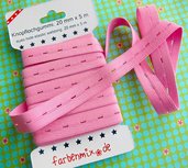 knoopsgatenelastiek roze