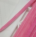 elastisch fluweelband roze 1 cm breed