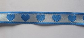 hartjesband blauw