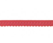 roze-rood omvouwelastiek met klein schulprandje op de vouw