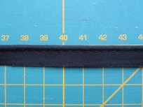 paspelband zwart katoen/polyester