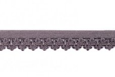 zacht sierelastiek met schulprand, grijs