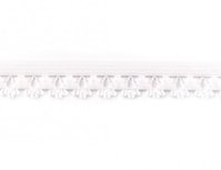 zacht sierelastiek met schulprand, wit