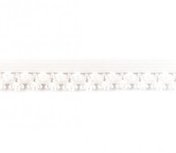 zacht sierelastiek met schulprand, gebroken wit