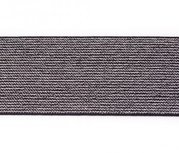 glitter-elastiek 5 cm breed :  /HALVE METER / zwart