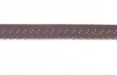  taupe omvouwelastiek met klein schulprandje op de vouw