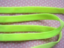 elastisch fluweelband neon geel/groen 1cm breed 